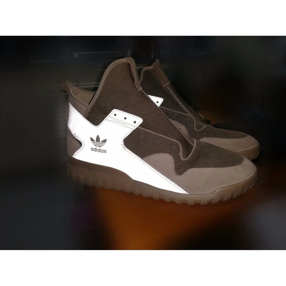 adidas Reflective Originals Tubular X Overlay Hemp Mesh S74923 Men's US 19 #0665 - Picture 16 of 16